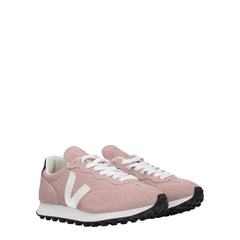 Veja Pink Leather Sneakers