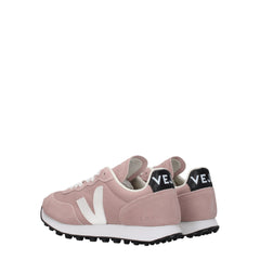 Veja Pink Leather Sneakers