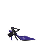 Off-White Purple Leather Sandal