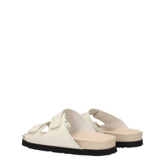 Palm Angels Beige Leather Sandal