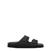Palm Angels Black Leather Slipper