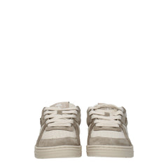 Palm Angels Beige Fabric Sneakers
