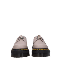 Dr. Martens Gray Leather Oxfords And Derby
