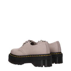 Dr. Martens Gray Leather Oxfords And Derby