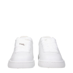 Burberry White Leather Sneakers