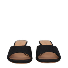 Off-White Black Linen Sandal