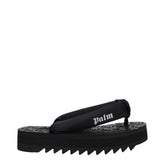 Palm Angels Black Fabric Flip-Flop Sandal