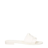 Moncler White Cotton Slipper