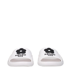 Kenzo White Cotton Slipper