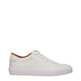 Moncler Beige Leather Sneakers