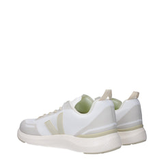 Veja White Fabric Sneakers