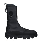 Moncler Black Leather Ankle