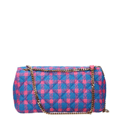 Versace Blue Fabric Crossbody Bag