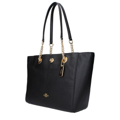 COACH Black Leather Shoulder Bag