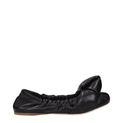 Miu Miu Black Leather Ballet Flat