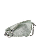 Burberry Green Leather Shoulder Bag