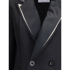 Sacai Double-breasted Blazer with double revers