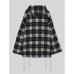 Palm Angels Black Cashmere Men's Sweater with Checked Pattern