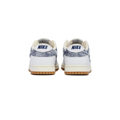 Nike Dunk Low White/ Midnight Navy-Gym Red-Sail