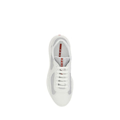 Prada White Leather America's Sneakers