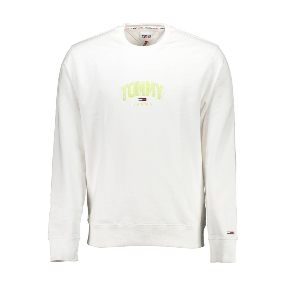 Tommy Hilfiger White Cotton Unisex Sweatshirt