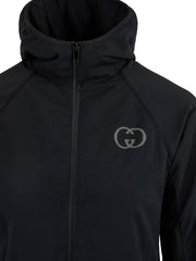 Gucci Black Polyamide Hoodie Sweatshirt