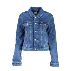 Tommy Hilfiger Blue Cotton Women Jacket