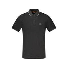 Hugo Boss Black Cotton Polo Shirt