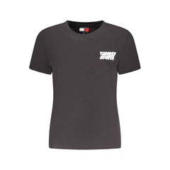 Tommy Hilfiger Black Cotton Women T-Shirt