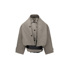 Balenciaga Reverse hooded Trench Coat
