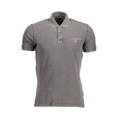 Napapijri Gray Cotton Polo Shirt