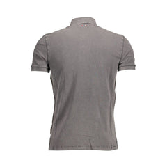 Napapijri Gray Cotton Polo Shirt
