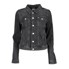Tommy Hilfiger Black Cotton Jackets & Coat