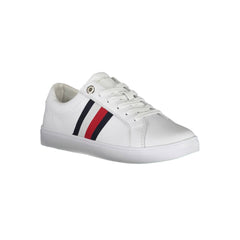 Tommy Hilfiger White Cotton Sneaker
