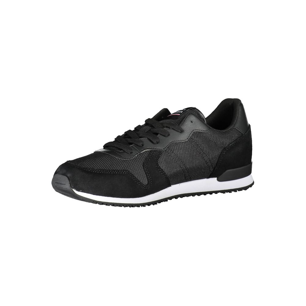 Tommy Hilfiger Black Polyester Sneaker