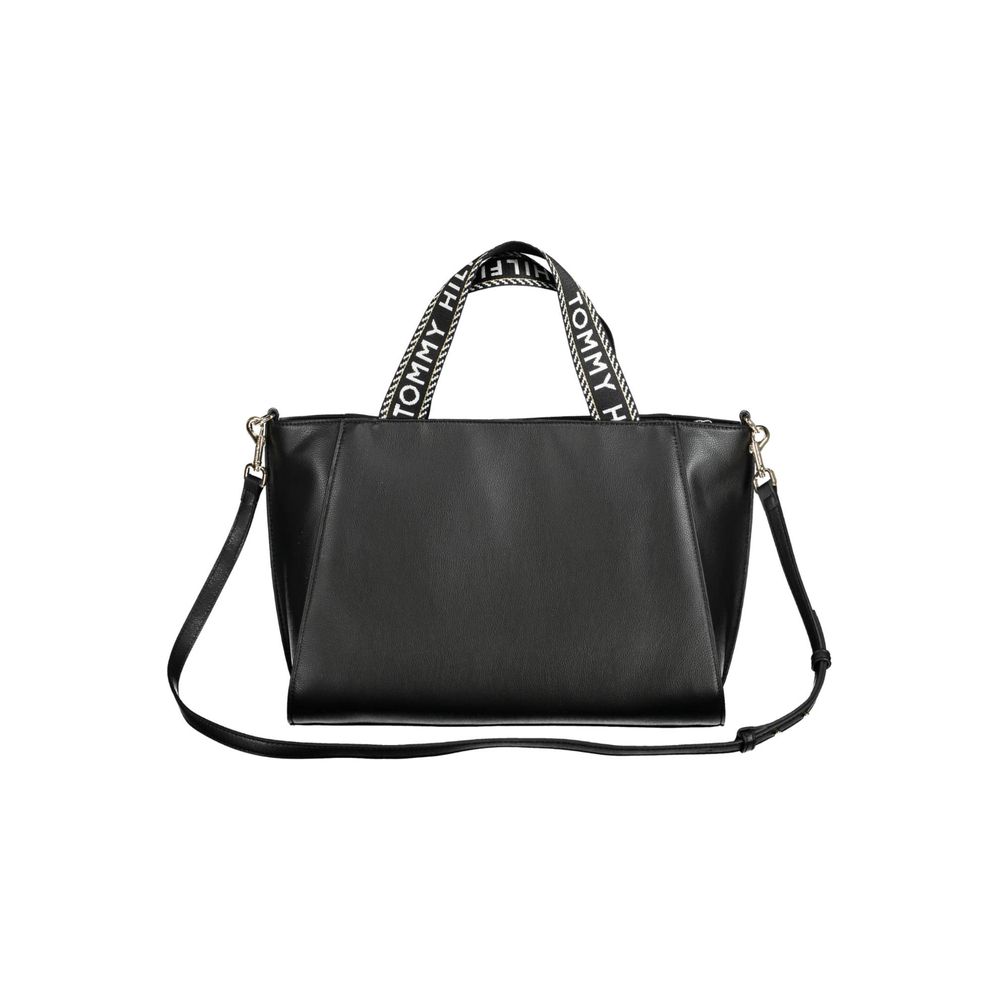 Tommy Hilfiger Black Polyester Handbag
