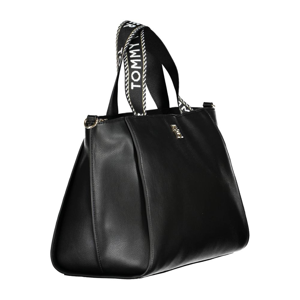 Tommy Hilfiger Black Polyester Handbag