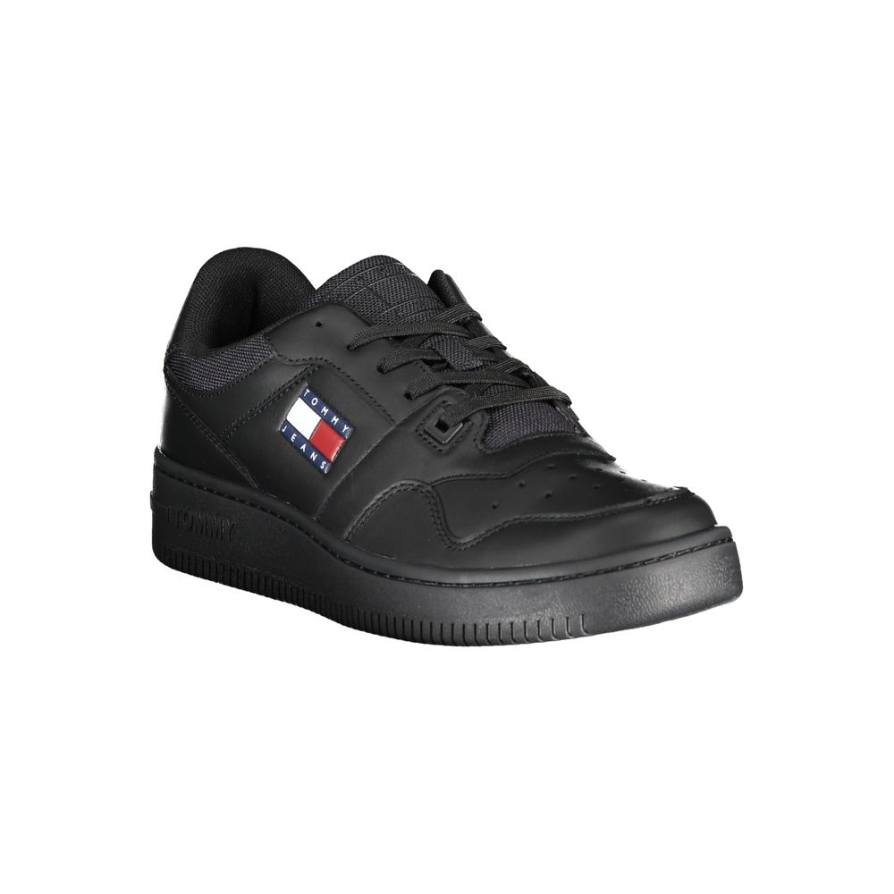 Tommy Hilfiger Black Polyester Sneaker