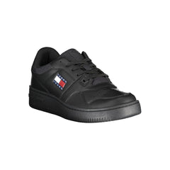 Tommy Hilfiger Black Polyester Sneaker