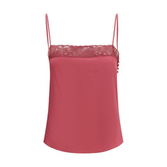Chloé crêpe de chine and lace Top