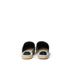 Bottega Veneta Green Leather Espadrille