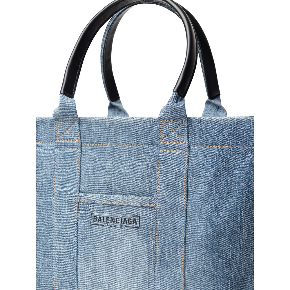 Balenciaga Blue Cotton Sweater