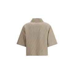 Fendi Chambray cropped Jacket
