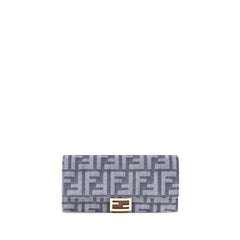 Fendi FF print denim Wallet