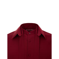 Gucci Bordeaux Wool Shirt