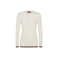 Gucci Ribbed-Knit Silk T-Shirt