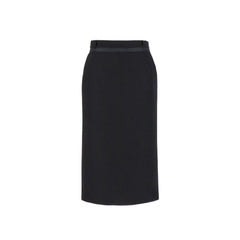 Fendi Virgin Wool Grain De Poud Skirt
