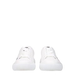Versace White Leather Sneakers