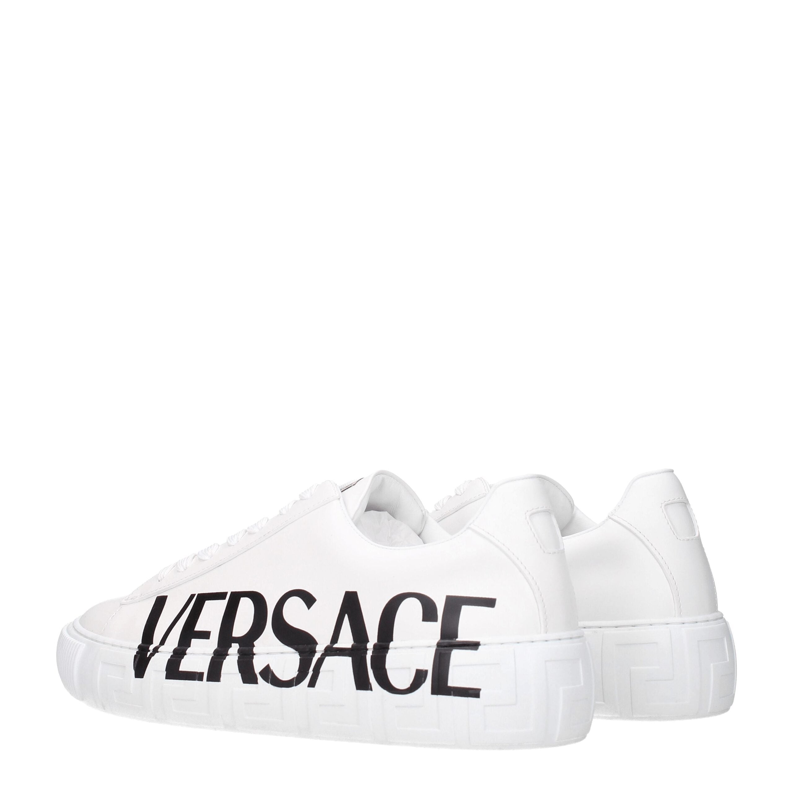 Versace White Leather Sneakers