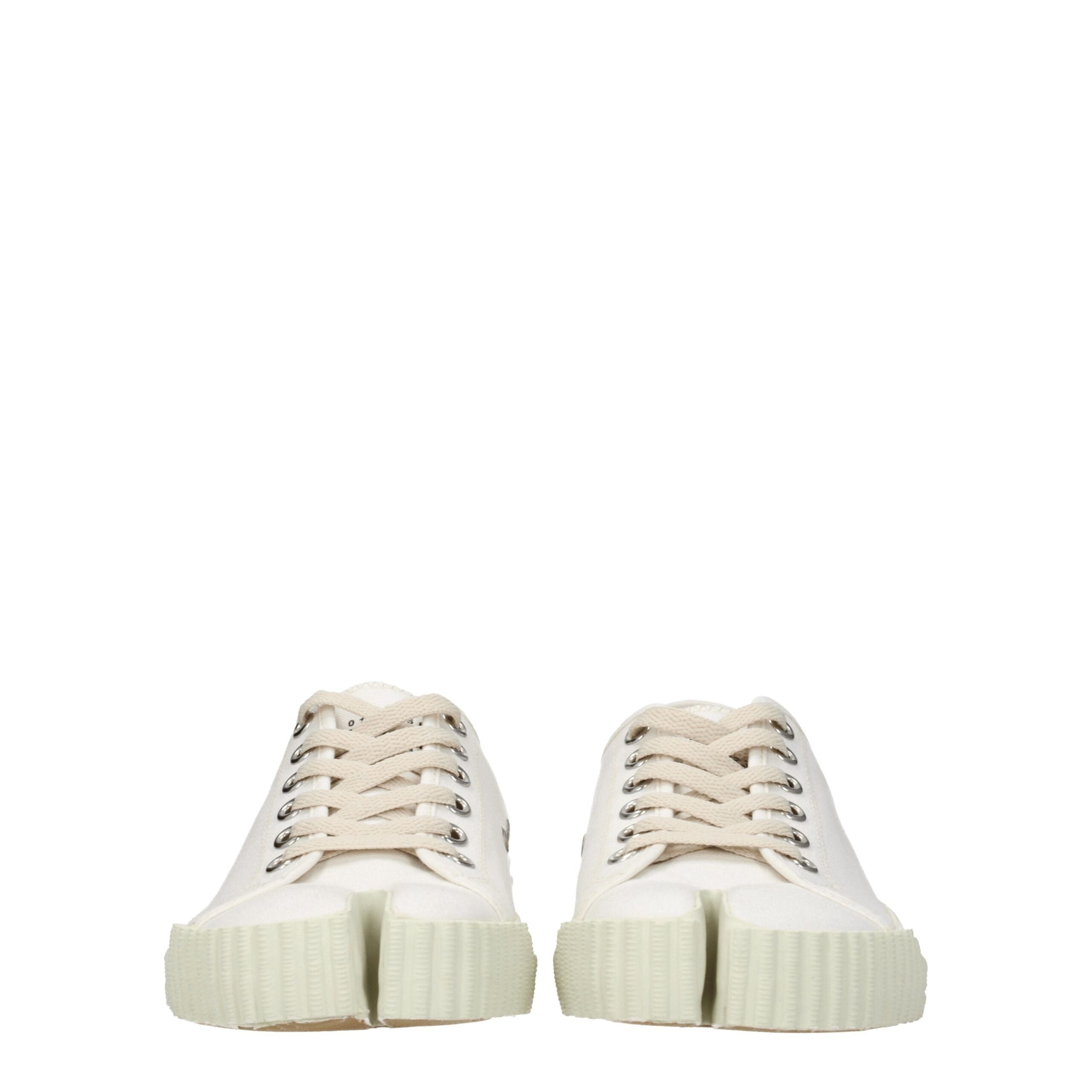 Maison Margiela White Fabric Sneakers